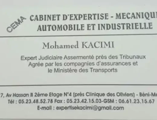 CABINET D'EXPERTISE KACIMI