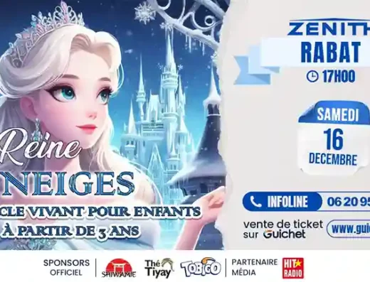 Spectacle La Reine des Neiges à Rabat