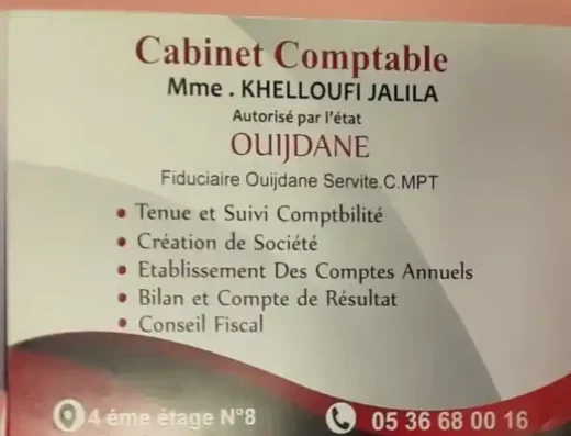 Cabinet comptable ouijdane à Oujda