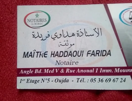 Maître farida haddaoui